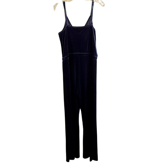 Jack By BB Dakota Women’s Navy Blue Velvet Jumpsuit - Size Medium - Picture 4 of 10